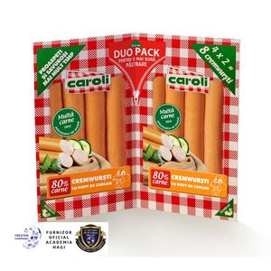 Crenvursti cu piept de curcan Caroli, 280 g