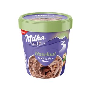 Inghetata hazelnuts Milka, 480 ml