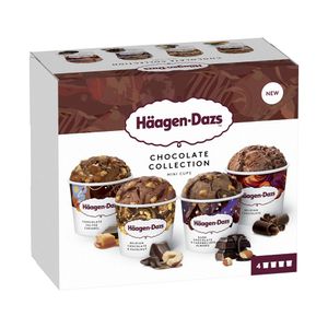 Inghetata cu lapte si ciocolata neagra Haagen dazs, 4 x 95ml