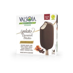 Pachet de inghetata cu caju si caramel Valsoia, 3 x 84 ml