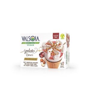 Pachet de inghetata cu caju si cirese Valsoia, 4 x 75 ml