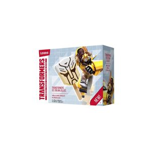 Inghetata pe bat Leone Transformers,  cu vanilie si ciocolata alba, 4 x 60 ml
