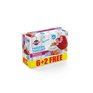 Inghetata pe bat Frozen Yoghurt, cu aroma de capsuni, 8 x 35 g