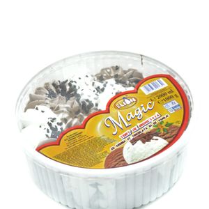 Tort de inghetata Elion Magic cu ciocolata si vanilie, 2 l