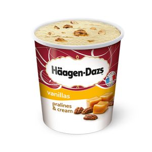 Inghetata Haagen Dazs cu praline si frisca, 500 ml