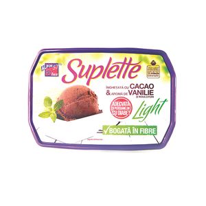 Tort de inghetata Suplette cu cacao si aroma de vanilie, 1 l