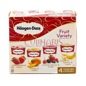 Inghetata Haagen Dazs Fruit Variety, 4 x 100  ml