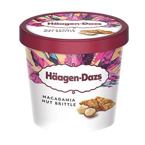 Inghetata Haagen Dazs cu bucatele de nuci de macadamia, 95 ml