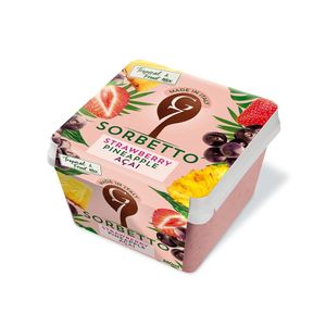 Inghetata cu sorbet de ananas, capsuni si acai G7, 480ml