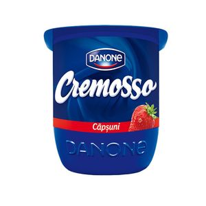 Iaurt cu capsuni Danone Cremosso, 125 g