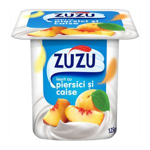 Iaurt cu piersici si caise ZuZu, 125 g