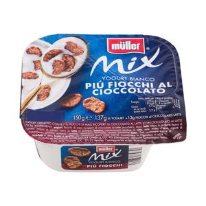 Iaurt cremos cu banane si fulgi de cereale Muller, 150 g