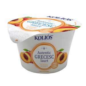 Iaurt grecesc Kolios, cu piersici, 2% grasime, 150 g