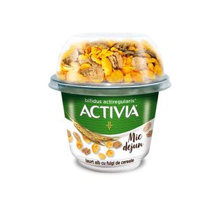 Iaurt mic dejun Activia, cu fulgi de cereale, 168 g