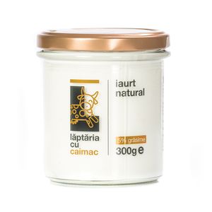 Iaurt natural Laptaria cu caimac, 300 g