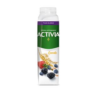 Iaurt de baut Activia, cu fructe de padure si cereale integrale, 320 g