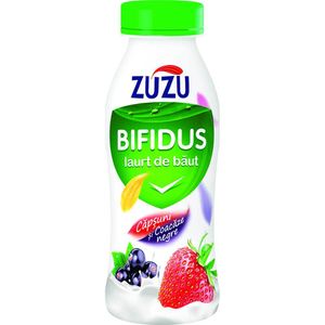 Iaurt de baut ZuZu Bifidus, cu capsuni si coacaze, 320 g