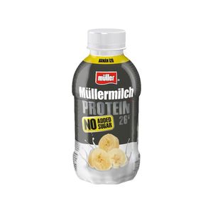 Bautura proteica Muller cu aroma de banane, fara zahar, 400 g