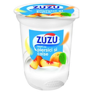 Iaurt cu piersici si caise ZuZu, 400 g
