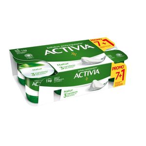 Iaurt natur Activia, (7+1) x 125 g