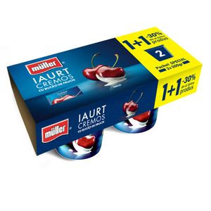 Iaurt cu cirese Muller, 2 x 500 g