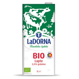 Lapte UHT integral ECO LaDorna, 3.7% grasime, 1 l