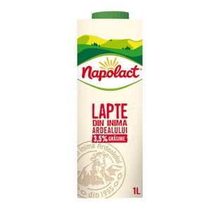 Lapte de consum Napolact, 3.5% grasime, 1 l