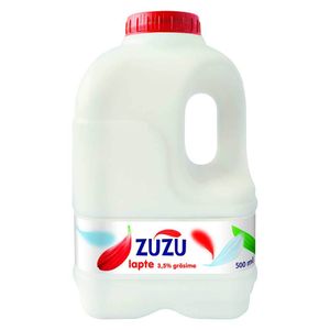 Lapte intregral ZuZu, 3.5% grasime, 0.5 l
