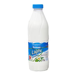 Lapte semidegresat Bonas, 1.8% grasime, 1 l