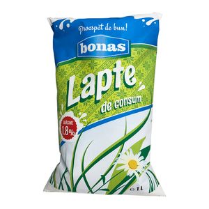 Lapte de vaca Bonas, 1.8% grasime, 1 l