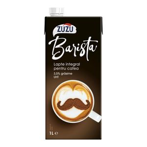 Lapte pentru cafea UHT ZuZu Barista, 3.5% grasime, 1 l