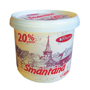 Smantana Big Panda, 20% grasime, 850 g