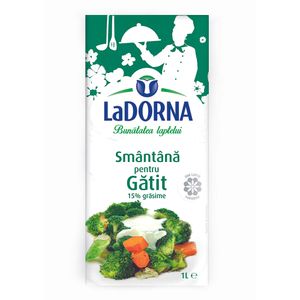 Smantana de gatit LaDorna, 15% grasime, 1 l