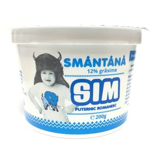 Smantana cremoasa Sim, 12% grasime, 200 g