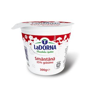 Smantana fermentata LaDorna 25% grasime, 300 g