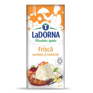 Frisca indulcita si vanilata LaDorna, 1 l