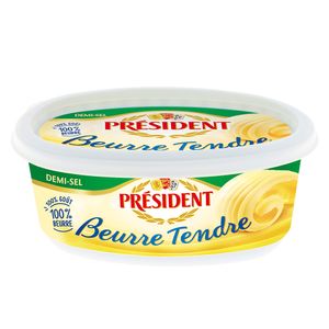 Unt tartinabil semi-sarat President Beurre Tendre, 250 g