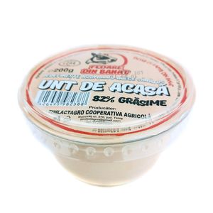 Unt de acasa Floare din Banat, 82% grasime, 200 g