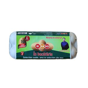 Oua de gaina, Rikado, marime L, cod 2, 10 bucati