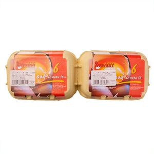 Oua de gaina, AviVest, marime M, cod 3, 6 bucati
