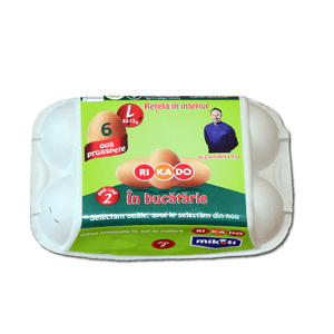 Oua de gaina, Rikado, marime L, cod 2, 6 bucati