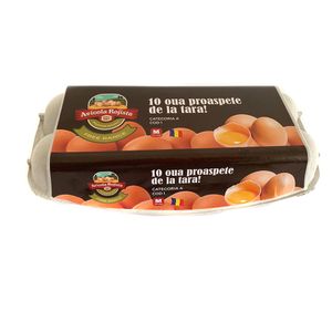 Oua de gaina, Avicola, marime M, cod 1, 10 bucati