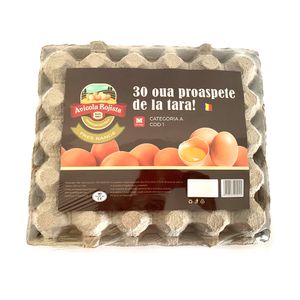 Oua de gaina, Avicola, marime M, cod 1, 30 bucati