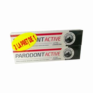 Pasta de dinti Parodontax Active Charcoal, 2 x 75 ml