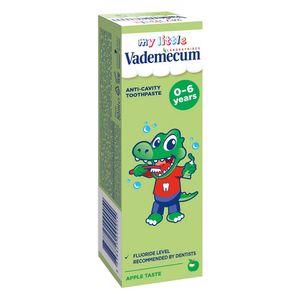 Pasta de dinti Vademecum Junior, pentru copii 0-6 ani, aroma de mere, 50 ml