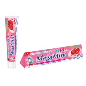 Pasta de dinti Mega Mint, pentru copii, aroma de cirese, 50 ml