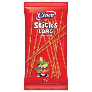 Sticksuri Croco long cu sare, 250g