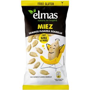 Miez seminte floarea soarelui copt si cu sare Elmas, 50 g