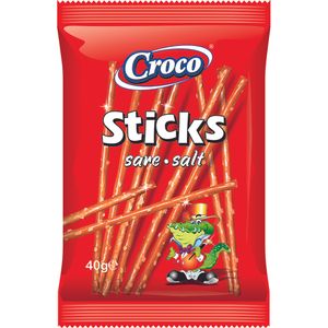 Sticksuri cu sare Croco, 40 g