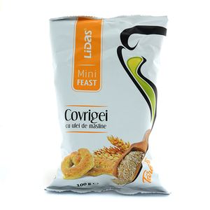 Covrigei cu ulei de masline si tarate Lidas Mini Feast, 100 g